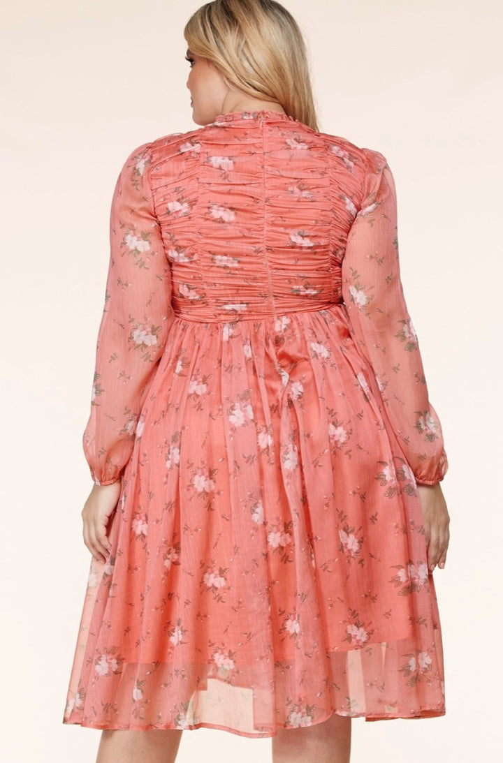 Sunday's Best | Grommet Detail Midi Dress
